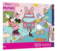 Trefl - Disney Minnie, Aventura Rosa - 100 Piezas - Rompecabezas Colorido de héroes de Cuento de Hadas, combínalo, póster Coleccionable Incluido, Entretenimiento Creativo, diversión para niños a