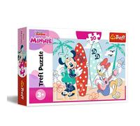 Trefl - Disney Minnie, Minnie en Colores - Puzle de 30 Piezas - Puzle de Colores con los Personajes de la Serie Infantil, Entretenimiento Creativo, Juego para niños a Partir de 3 años