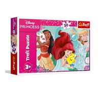 Trefl Disney Princess, Beautiful and Brave 30 Piezas-Puzzle Colorido con Personajes de Cuentos de Hadas, Entretenimiento Creativo, para niños a Partir de 3 años, Multicolor (18323)