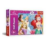 Trefl - Disney, Un día Bonito de Princesas - Puzle de 30 Piezas - Puzle de Colores con Las Princesas de Disney, Entretenimiento Creativo, para niños a Partir de 3 años