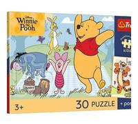 Trefl - Disney Winnie The Pooh, Momentos Dulces - Rompecabezas de 30 Piezas - Rompecabezas de héroes de Cuento de Hadas, póster Coleccionable, Entretenimiento Creativo, para niños a Partir de 3 años