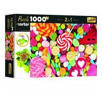 Trefl: Dulces coloridos - rompecabezas de 1000 piezas + bandeja clasificadora de regalo