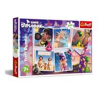 Trefl, Aventuras del dragón Diplodoco-Puzle de 200 Piezas-Rompecabezas navideño con los Personajes de la Serie Infantil, para niños a Partir de 7 años, Multicolor (13322)