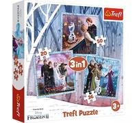 Trefl: Frozen II. 3 en 1 rompecabezas - 20, 36, 50 piezas
