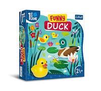Trefl - Funny Duck, primer juego de mesa - Juego de mesa para los más pequeños, pato de goma, elementos grandes, juego cooperativo con tareas para niños pequeños, aprender jugando, 02341