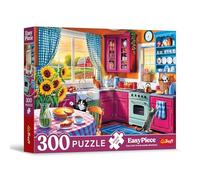 Trefl Puzzle EasyPiece: Una mañana en la cocina-300 Piezas Grandes, fáciles de armar, para Adultos y niños a Partir de 10 años, Multicolor (23102)