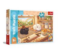 Trefl - Gatitos traviesos - 100 Piezas - Coloridos Rompecabezas de Animales, Entretenimiento Creativo, diversión para niños a Partir de 5 años