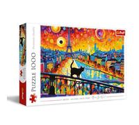 Trefl - Gato en París - Puzzle 1000 Piezas - Puzzle DIY, Entretenimiento Creativo, Divertido, Puzzle Clásico para Adultos y Niños Mayores de 12 años