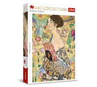 Trefl Gustav Klimt, Dama con Abanico 1000 Piezas-Rompecabezas Art Collection, Puzle con Arte, para Adultos y niños a Partir de 14 años, Multicolor (10925)