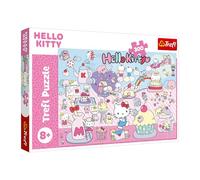Trefl, Descubre el Mundo de Hello Kitty 300 Piezas-Colorido Puzzle con el Personaje de Dibujos Animados, Entretenimiento Creativo, diversión para niños a Partir de 8 años, Multicolor (23031)