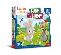 Trefl - ¡Hop Hop! Peques y Ositos de Peluche, El Primer Juego de Mesa - Juego de Mesa para los más pequeños, Conejito de Peluche, Elementos Grandes