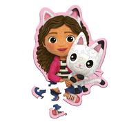 Trefl - Houten Contourenpuzzels: Gabby's Dollhouse, Gabby en haar kat - 50 Stukj