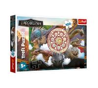 Trefl -How to Train Your Dragon, Dragones en acción - Puzzle de 100 Piezas - Colorido Puzzle con Dragones, para niños a Partir de 5 años