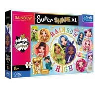 Trefl 160 XL Super Shape-Formas Locas, Piezas Grandes, Colores con Personajes de Cuentos de Hadas, a Partir de 6 años Puzzle, Rainbow High (50027)