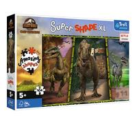 Trefl 104 XL Super Shape-Rompecabezas de Formas Locas, Piezas Grandes, Colores con Personajes de Cuentos de Hadas, a Partir de 5 años Puzzle, Jurassic Park, Dinosaurios, Extra-Large (50020)