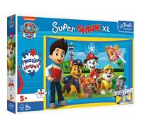Trefl 104 XL Super Shape-Formas Locas, Piezas Grandes, Colores con Personajes de Cuentos de Hadas PSI Patrol, a Partir de 5 años Puzzle, Paw, Amigos del Perro, Extra-Large (50016)