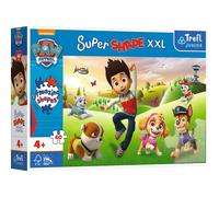 Trefl 60 XXL Super Shape-Formas Locas, Piezas Grandes, Colores con Personajes de Cuentos de Hadas, a Partir de 4 años Puzzle, Paw Patrol, Perros sonrientes, XX-Large (50009)