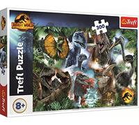 Trefl - Jurassic World Dominion, Dinosaurios Favoritos - Puzzle 300 Piezas - Puzzles con Dinosaurios, Parque Jurásico, Entretenimiento Creativo, Diversión para Niños a Partir de 8 años