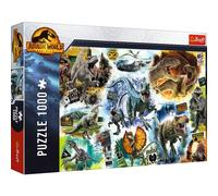 Trefl - Jurassic World: Dominion, Tras la Pista de los Dinosaurios - Puzzle 1000 Elementos - Puzzle de Dinosaurios, DIY, Diversión, Puzzles Clásicos para Adultos y Niños Mayores de 12 años
