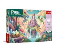 Trefl - La Familia Treflik, Inspirada en la fantasía - El Caballero Treflik y los Dragones - 100 Piezas - Entretenimiento Creativo y diversión para niños a Partir de 5 años