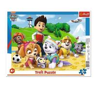 Trefl: La Patrulla Canina en busca de huellas - puzzle con marco de 25 piezas