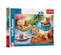Trefl - Las Cuatro Estaciones con capibaras - 300 Piezas - Rompecabezas de Animales Coloridos, Entretenimiento Creativo, diversión para niños a Partir de 8 años