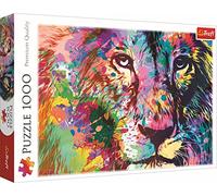 Trefl 1000 Piezas-Retrato de un León, Moderno DIY, Entretenimiento Creativo, Rompecabezas Clásicos con Animales, para Adultos y Niños a Partir de 12 Años Puzzle, Color eón Colorido (10707)