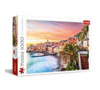 Trefl, Liguria, 1000 Piezas-Rompecabezas Que Muestra una Hermosa Vista de Bogliasco, Italia, para Adultos y niños Mayores de 14 años, Multicolor (10956)