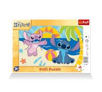 Trefl Rompecabezas enmarcado Lilo & Stitch A la Sombra de las Palmeras, 15 piezas grandes, 3+