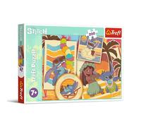 Trefl - Lilo & Stitch, El Mundo Musical de & Stitch - Puzle 200 Piezas - Puzle de Colores con los Personajes de la Serie Infantil, Entretenimiento Creativo, Juego para niños a Partir de 7 años