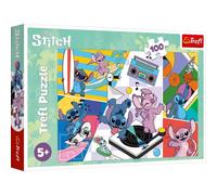 Trefl - Lilo & Stitch, Recuerdos de Lilo & Stitch - Puzle 100 Piezas - Puzle de Colores con los Personajes de la Serie Infantil, Entretenimiento Creativo, Juego para niños a Partir de 5 años