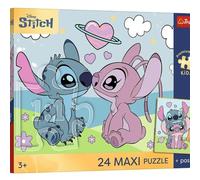 Trefl - Lilo & Stitch, Los sueños de Lilo y Stitch» - Rompecabezas Maxi de 24 Piezas - Piezas Grandes, póster Coleccionable, Entretenimiento Creativo, para niños a Partir de 3 años