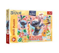 Trefl - Lilo & Stitch, Stitch y Sus Amigos en acción - Puzzle de 100 Piezas - Colorido Puzzle con los Personajes de la película, para niños a Partir de 5 años