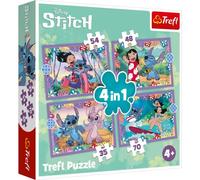 Trefl: Lilo y Stitch 4 en 1 puzzle - 35, 48, 54, 70 piezas