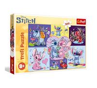 Trefl - Lilo y Stitch, Zakecony Stitch - Puzzle de 300 Piezas - Puzzle Colorido con Personajes de Cuentos de Hadas, Entretenimiento Creativo, diversión para niños a Partir de 8 años