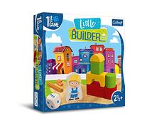 Trefl - Little Builder, Primer Juego de Mesa - Juego de Mesa para los más pequeños, Construir con Bloques, Juego cooperativo para niños pequeños, Elementos Grandes, Aprender Jugando, 02342