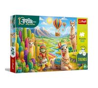 Trefl - Llamas - 160 Piezas - Rompecabezas Colorido con Animales y la Familia Trefl, diversión para niños a Partir de 5 años