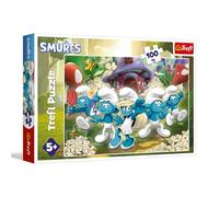 Trefl - Los Pitufos, Conoce a los Pitufos - Puzzle de 100 Piezas - Puzzle de Colores con Personajes de la película, para niños a Partir de 5 años.