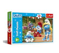 Trefl. Los Pitufos, Pitufina. Puzle de 30 Piezas. Puzle de Colores con los Personajes de la Serie de Dibujos, Entretenimiento Creativo, para niñas y niños a Partir de 3 años.