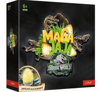 Trefl - Magajaja Jurassic World - Juego de Mesa Familiar, Huevos Electrónicos Brillantes y Fichas Magnéticas, Mundo Peligroso Jurassic World, un nuevo juego para adultos y niños a partir de 6 años