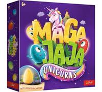 Trefl - Magajaja Unicorns - Juego de Mesa Familiar, Huevos eléctricos Luminosos y fichas magnéticas, Mundo de Cuento de Hadas de Unicornios, Juego Innovador para Adultos y niños a Partir de 6 años