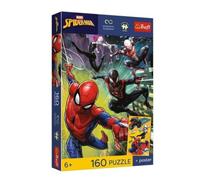 Trefl - Marvel Spiderman, Asuntos de araña - 160 Piezas - Rompecabezas Colorido de héroes de Cuento de Hadas, combínalo, póster único Incluido, Entretenimiento Creativo, diversión para niños a Partir