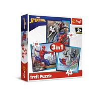 Trefl Marvel Spiderman, Los Amigos arañas-Puzle 3en1, 3 Rompecabezas, de 20 a 50 Piezas-Distintos Grados de dificultad, Entretenimiento para niños a Partir de 3 años, Multicolor (34874)