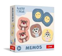 Trefl - Memos Babies and The Bear - Juego Educativo de Memoria para niños pequeños, Encontrar Parejas de imágenes, con Personajes de Cuentos de Hadas, para niños a Partir de 2 años