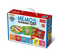 Trefl - Memos Clásico y Más, Paw Patrol - Juego Educativo De Memoria para Niños Pequeños, Encontrar Pares De Imágenes, Varias Variantes Divertidas, Escudo Aleatorio, para Niños A Partir De 3 Años