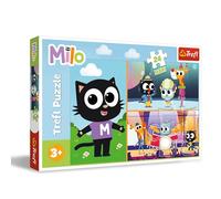 Trefl - Milo, Las Aventuras del Gatito Milo - Puzle 24 Maxi - 24 Piezas Grandes, Entretenimiento Creativo, para niños a Partir de 3 años
