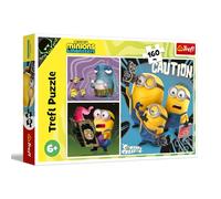 Trefl - Minions, Historias de los Minions - 160 Piezas - Rompecabezas Colorido con Personajes de Cuentos de Hadas, diversión para niños a Partir de 6 años
