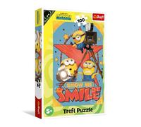 Trefl - Minions y Monstruos - 100 Piezas - Rompecabezas Coloridos con Personajes Favoritos de Cuentos de Hadas, Entretenimiento Creativo, diversión para niños a Partir de 5 años