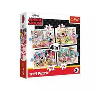 Trefl: Minnie con sus amigos 4 en 1 puzzle - 12, 15, 20, 24 piezas