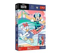 Trefl - Minnie, Hermoso Ratón - 160 Piezas - Rompecabezas Colorido de Héroes de Cuento de Hadas, Combínalo, Póster Único Incluido, Entretenimiento Creativo, Diversión para Niños a Partir de 6 años